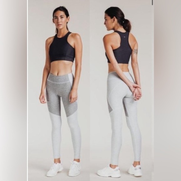 Outdoor Voices Two Tone Dove/Ash Gray Warmup Workout Legging Yoga Tight Sz S - Picture 4 of 10